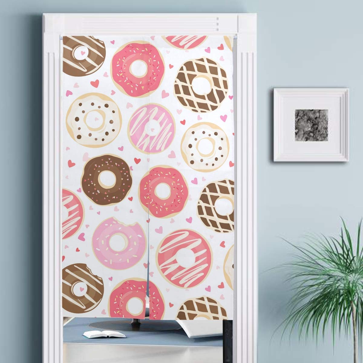 サクサク　のれん3枚 のれん 和風のれん さくら うさぎ 85×150cm 暖簾 お洒落 目隠し